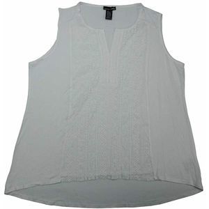 RXB Womens Sleeveless Blouse Tank Lace Crochet XL